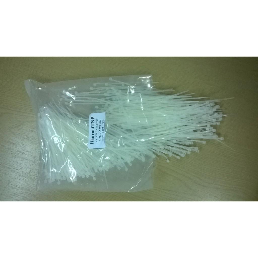 Bịch dây rút nhựa khóa siêu chắc size 3*100 1 tấc