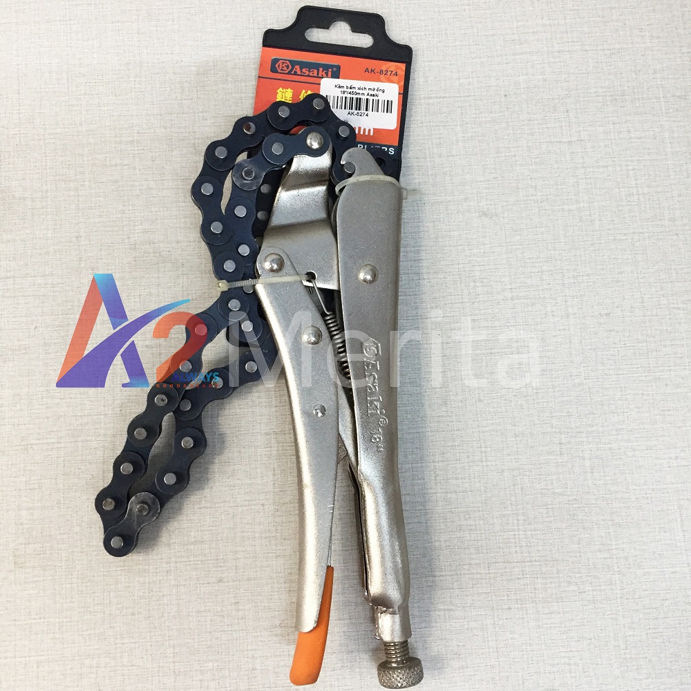 Kềm bấm xích mở ống 18" asaki ak-8274