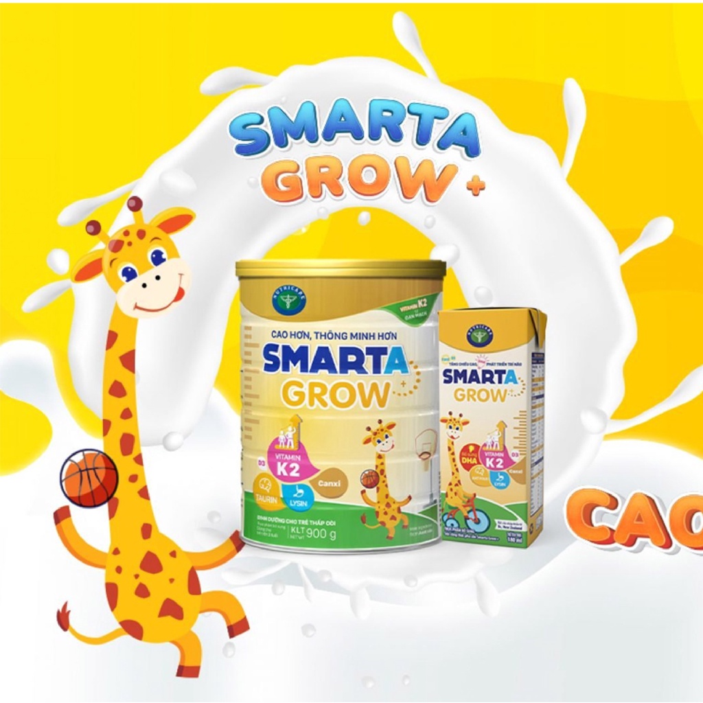 (HSD T2-2026) Sữa Bột Nutricare Smarta Grow 850g (Cho Trẻ Từ 1-10 Tuổi).