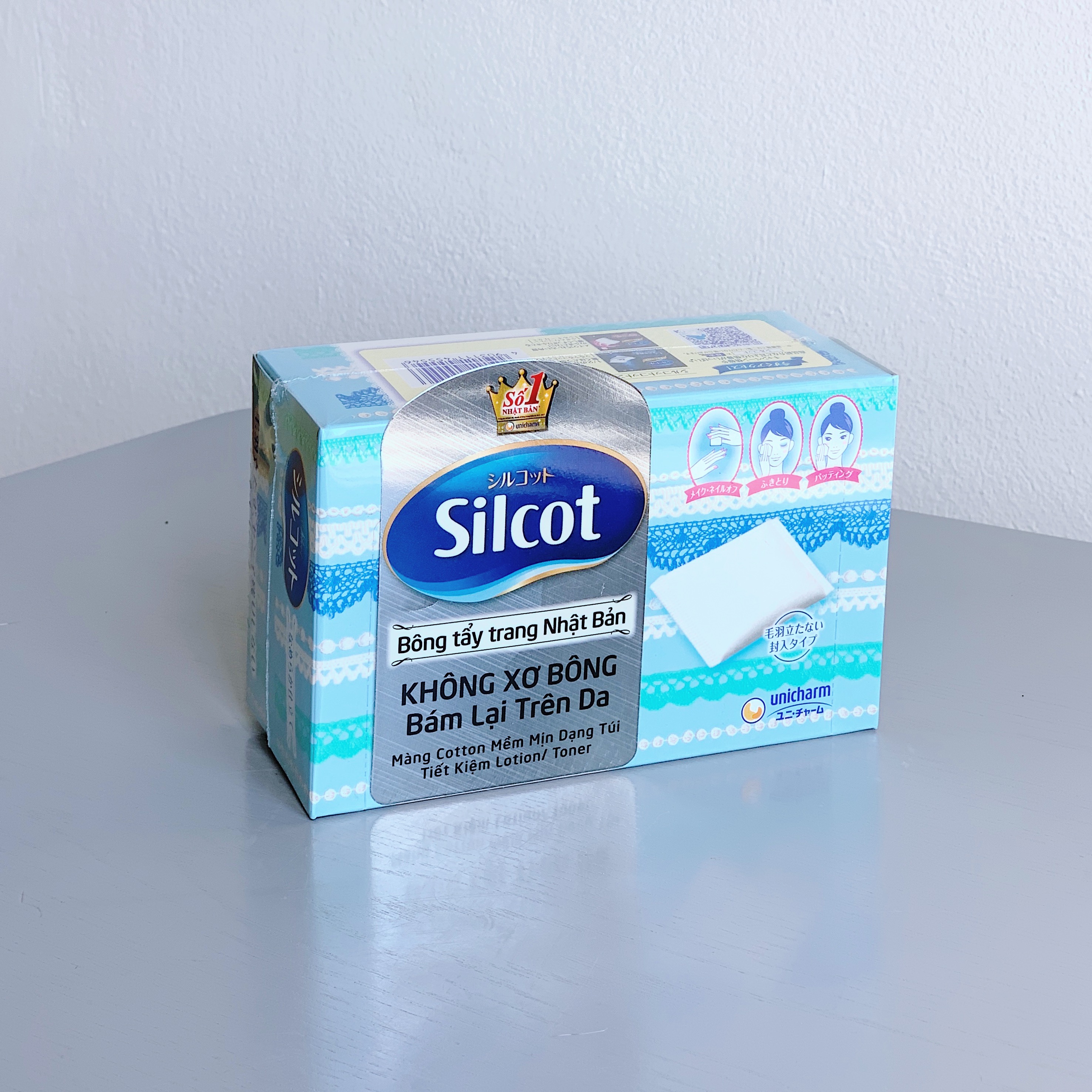 Bông tẩy trang Nhật Bản Silcot (66 miếng/82 miếng)