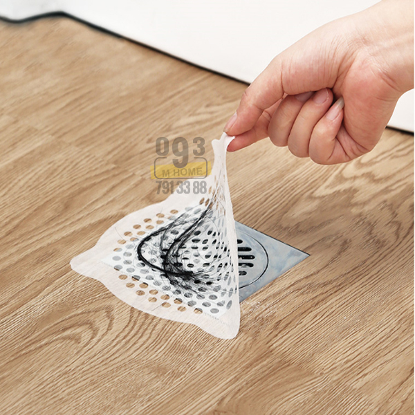 Combo 30 Tờ Dán Chặn Rác Ngăn Tóc Cống Thoát Nước Nhà Tắm Túi Lọc Rác Thoát Nước