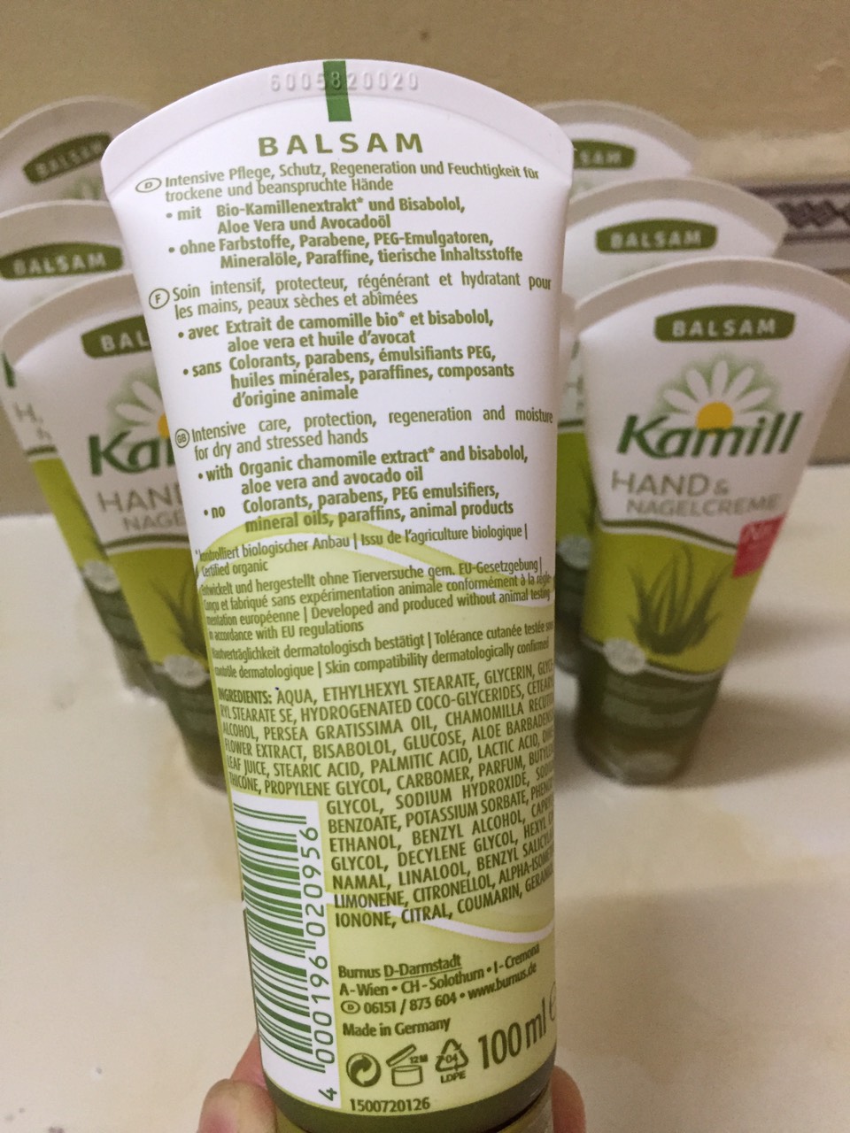 Kem dưỡng tay Kamill lô hội Đức