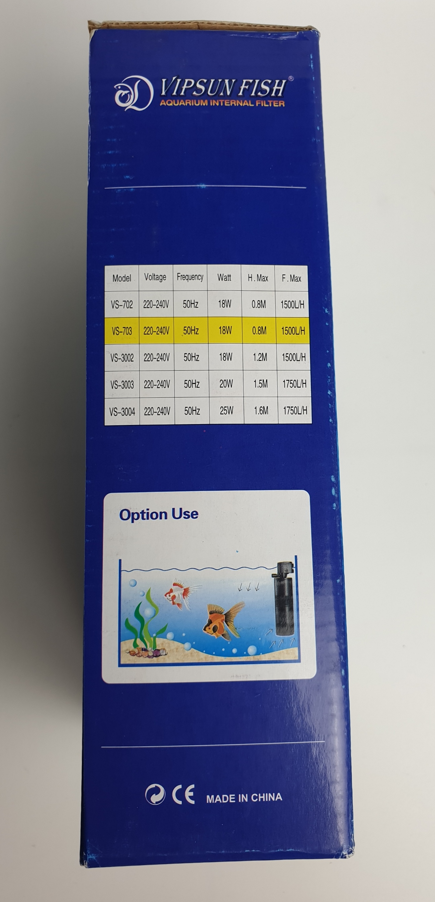 Lọc đứng Vipsun Vs-703 lọc nước và tạo oxy cho hồ cá