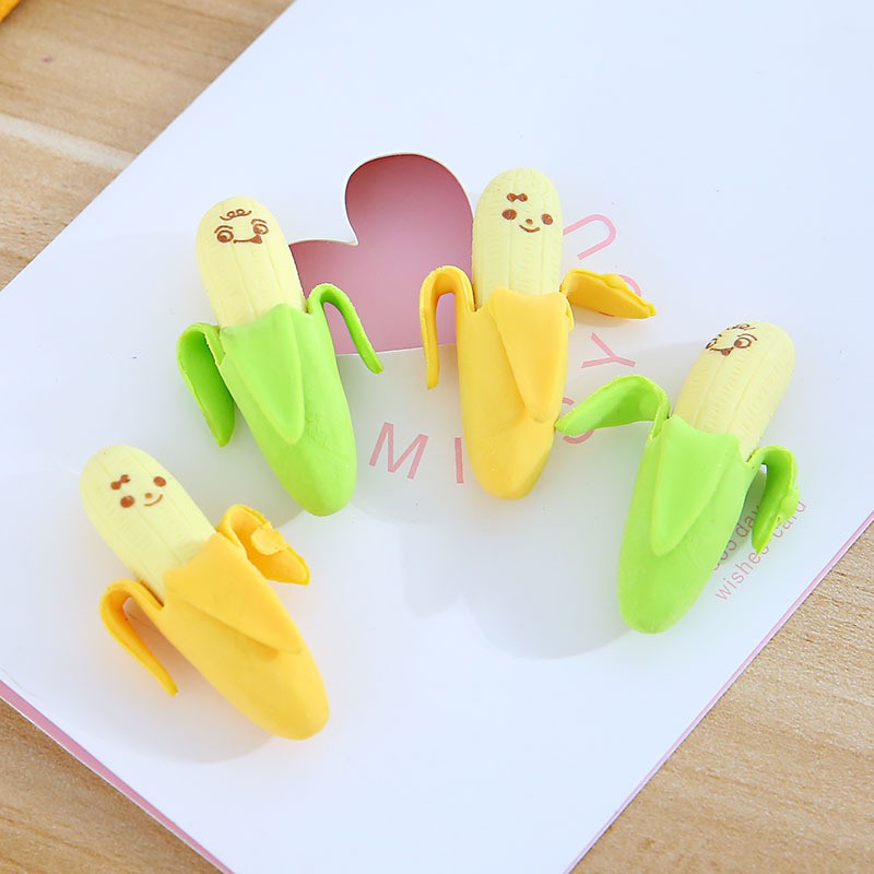 Tẩy gôm quả chuối dễ thương (giao ngẫu nhiên màu)