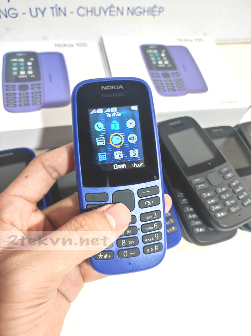 [MỚI FULL HỘP]Điện thoại 2 sim Nokia 105 (2019) giá rẻ pin trâu