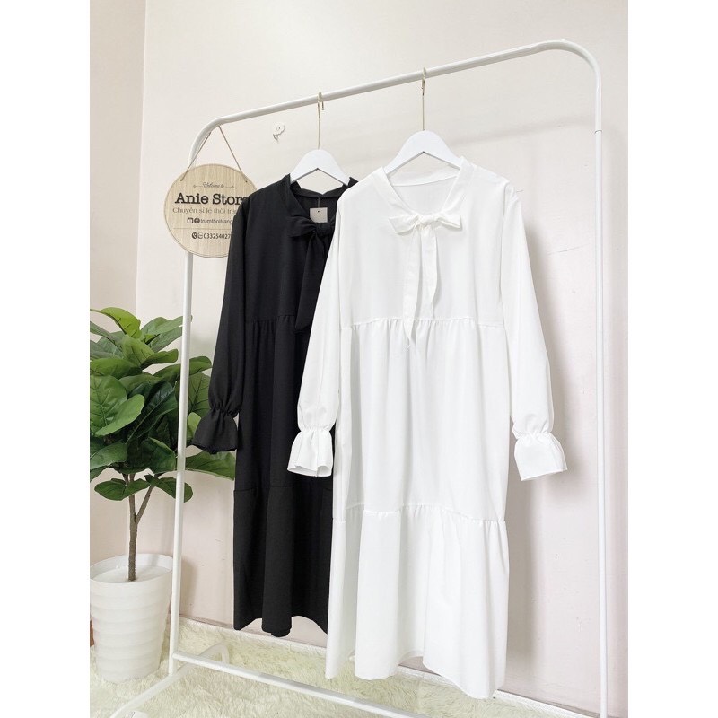 [FREESHIP + HOÀN TIỀN 50K] 🦋 Váy Nữ Tay Bồng Dáng Suông 2 Màu 🦋