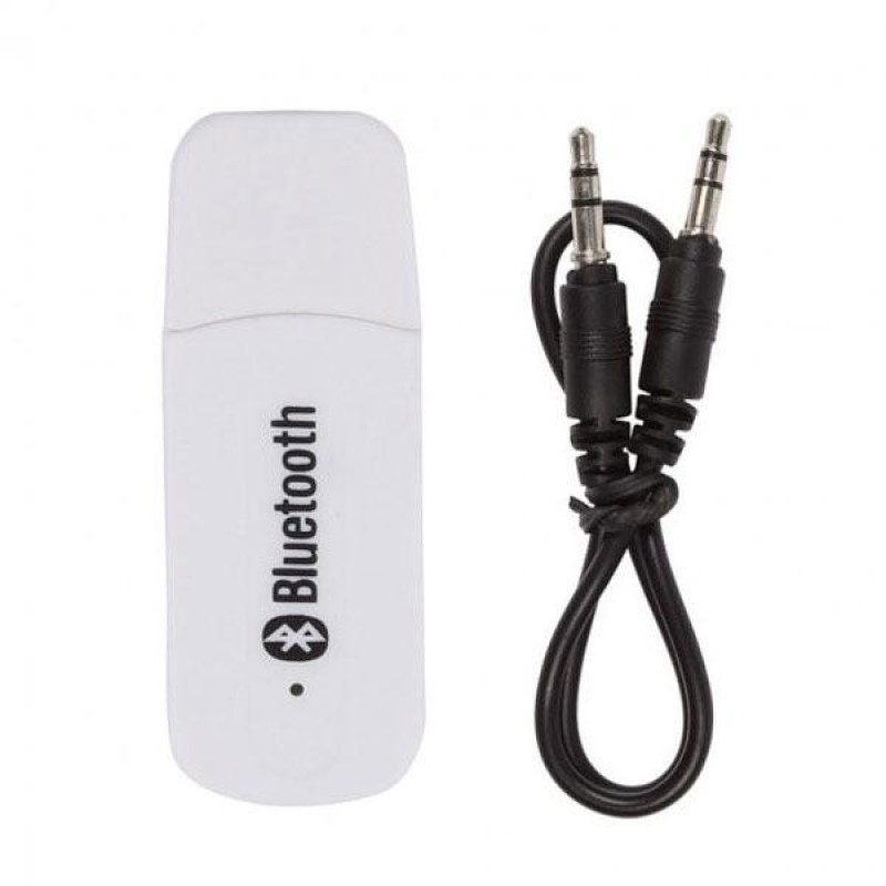 Bộ USB Bluetooth Wireless  tạo kết nối bluetooth cho amply và loa (Trắng)