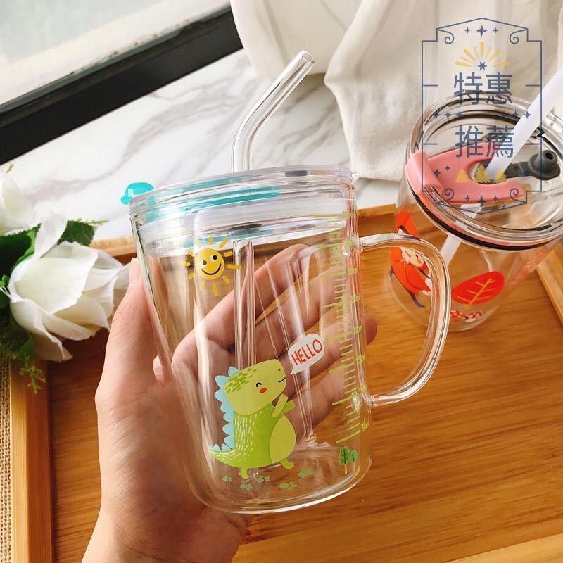 Cốc thủy tinh pha sữa/ uống nước có vạch chia ml