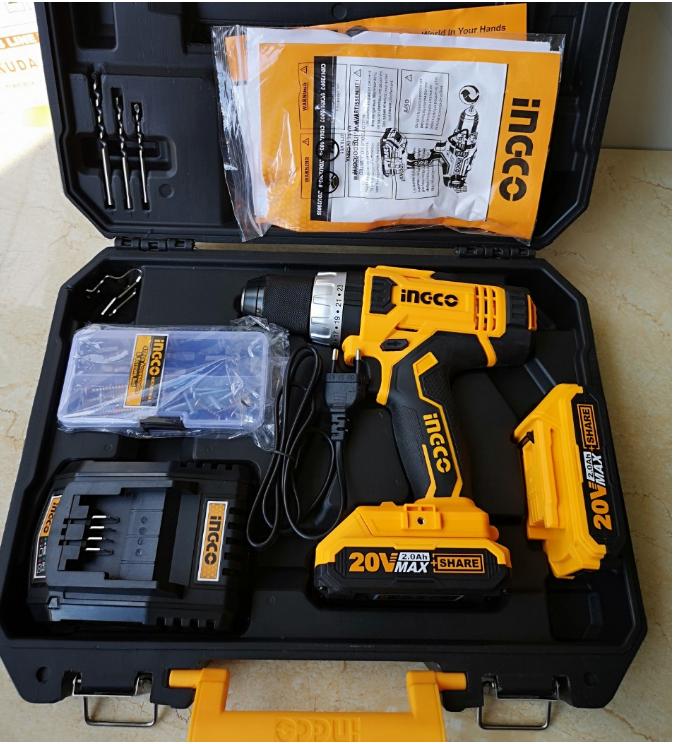 20V - 13mm Máy khoan búa dùng pin Lithium hiệu INGCO CIDLI2003