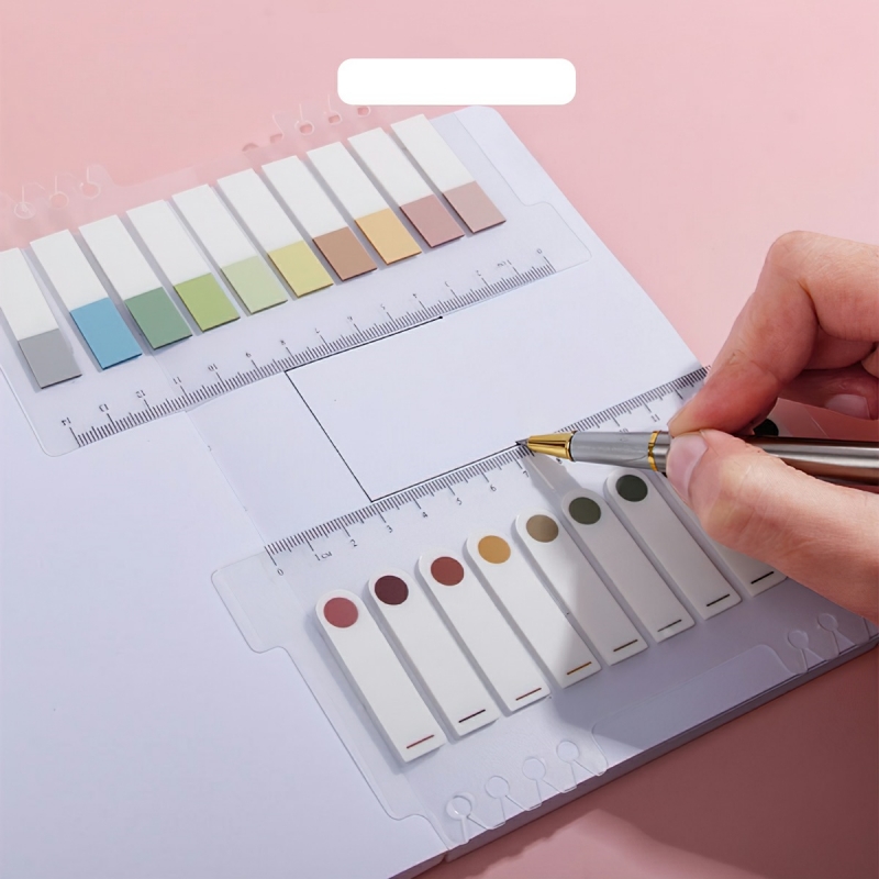 Set of 200 cute practical colorful pattern sticky notes mini page marker-Hause