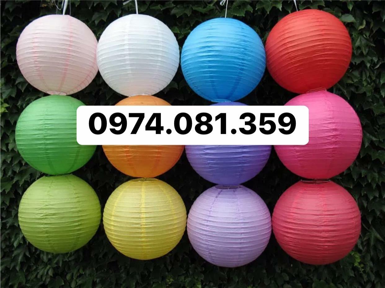 Đèn lồng vải chống nước size 30cm ( Combo 10 cái)