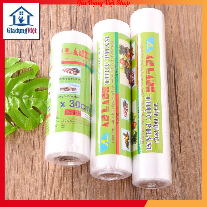 Combo 6 Cuộn Túi Đựng Thực Phẩm AN LÀNH 220-250 gram/cuộn (6 cuộn siêu nhiều siêu hời siêu tiết kiệm)