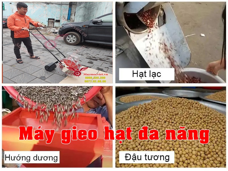 Máy gieo hạt đa năng Vinafarm 989 (12 răng)