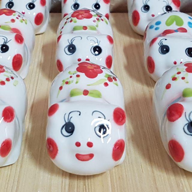 Lợn nơ sứ tiết kiệm size mini để bàn trang trí