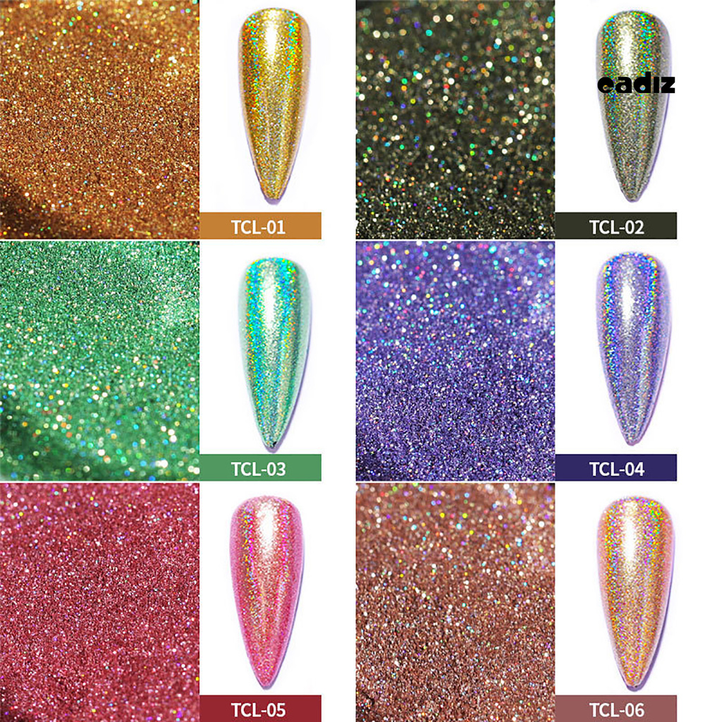 [Good Price] Set of 12 Jars of Mirror-Coated Powder Specialized for Nail Art