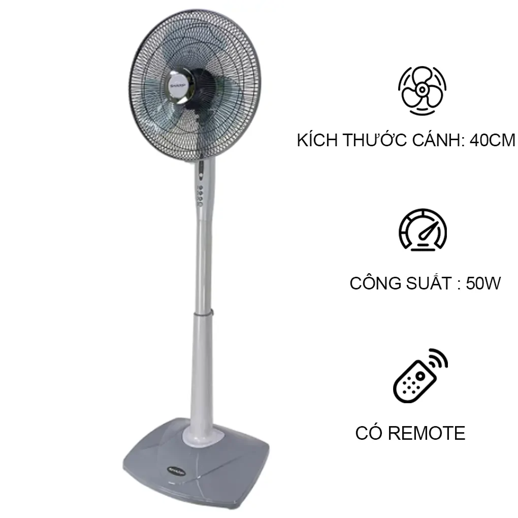 [GIAO TẠI HCM] - Quạt đứng Sharp PJ-S40RV-LG