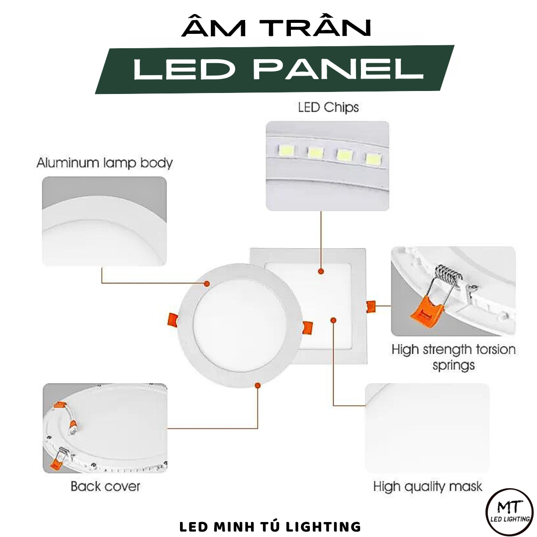Đèn âm trần siêu mỏng 9W 1 chế độ, 3 chế độ BẢO HÀNH 1 NĂM