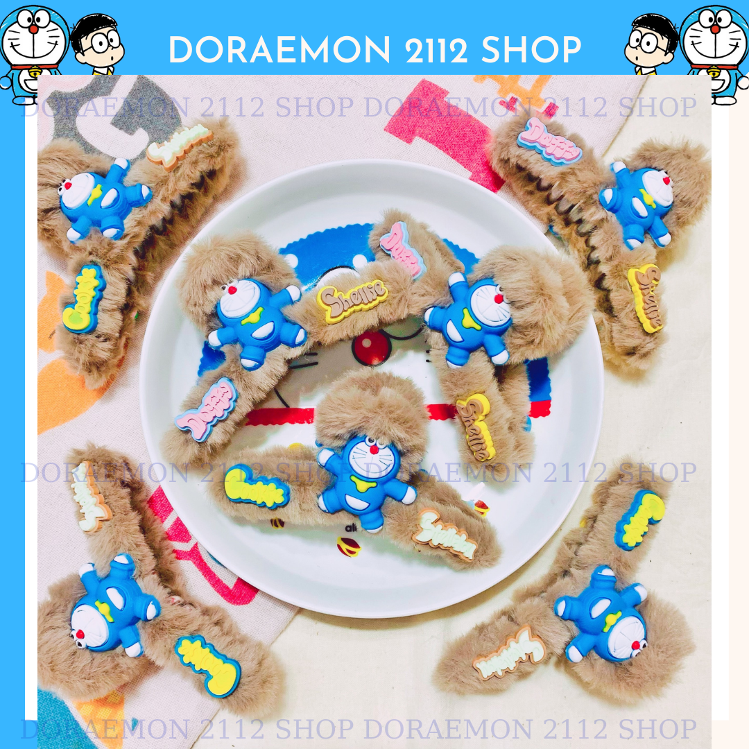 Kẹp tóc chéo Hàn Quốc mẫu Doraemon dễ thương