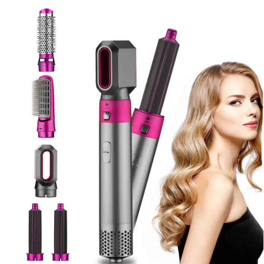 Máy làm tóc chuyên nghiệp 5in1 , 5 chức năng làm tóc , máy uốn xoăn tóc tự động 5in1, máy tạo kiểu tóc cao cấp 2022