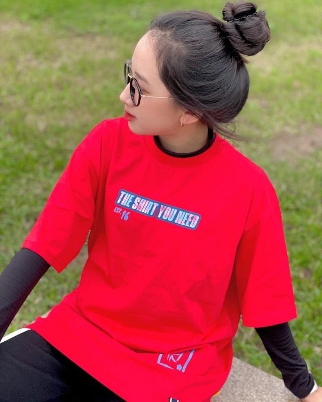 Áo thun TSUN Blossom Flower Tee - Red - Unisex