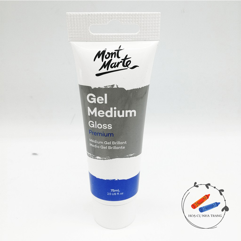 [HOẠ CỤ NHA TRANG] Gel Phủ Bóng Medium Gloss Mont Marte Tuýp 75ml