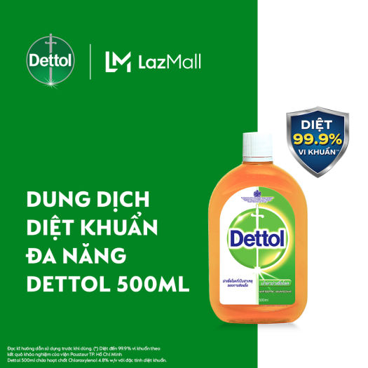 Dung dịch sát khuẩn Dettol 500ml