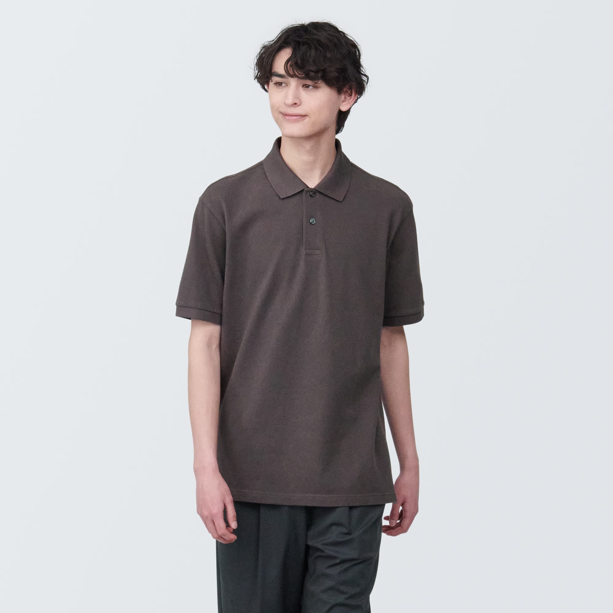 Áo Polo Vải Pique Washed MUJI