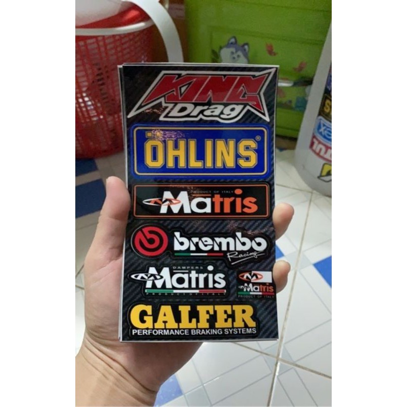 Set tem logo nhiều mẫu 9x18cm