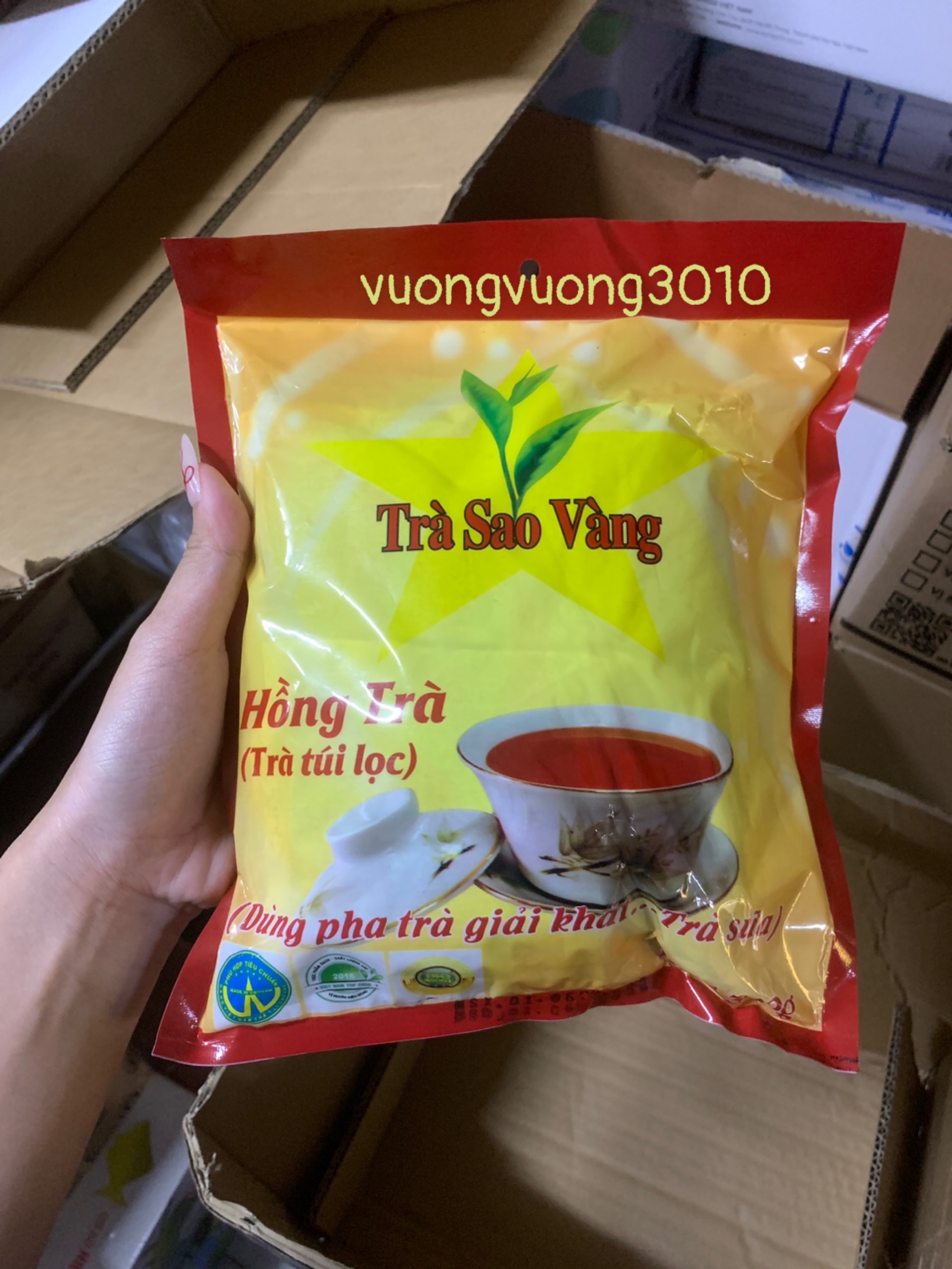 Hồng trà sao vàng túi lọc