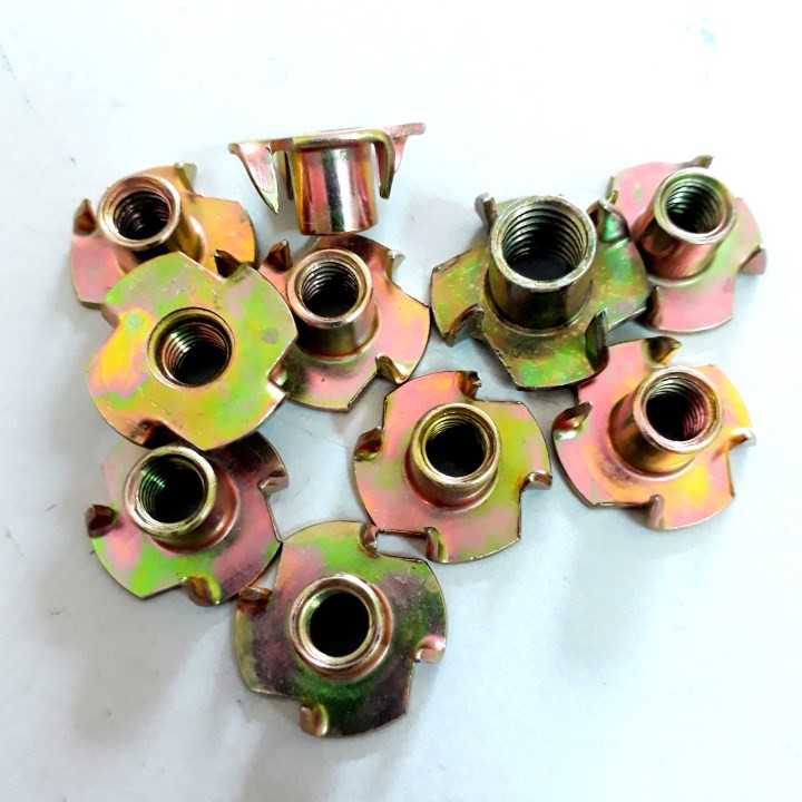 tán chấu bắt gỗ bịch  100 con , tán chấu bắt gỗ M5 , M6,  M8  Ốc tán chấu