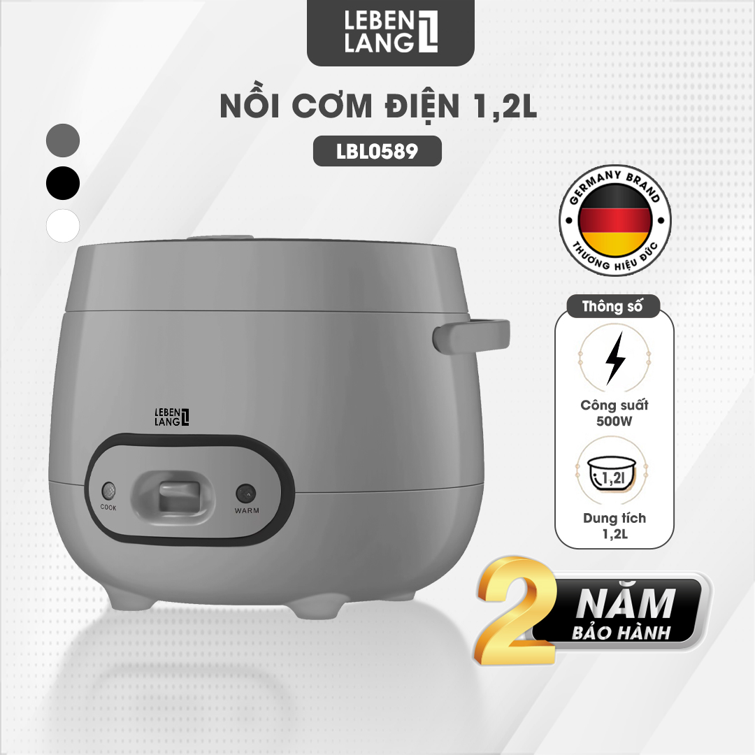 Nồi Cơm Điện LEBENLANG 1.2 Lít - LBL0589 (Thương Hiệu Đức)