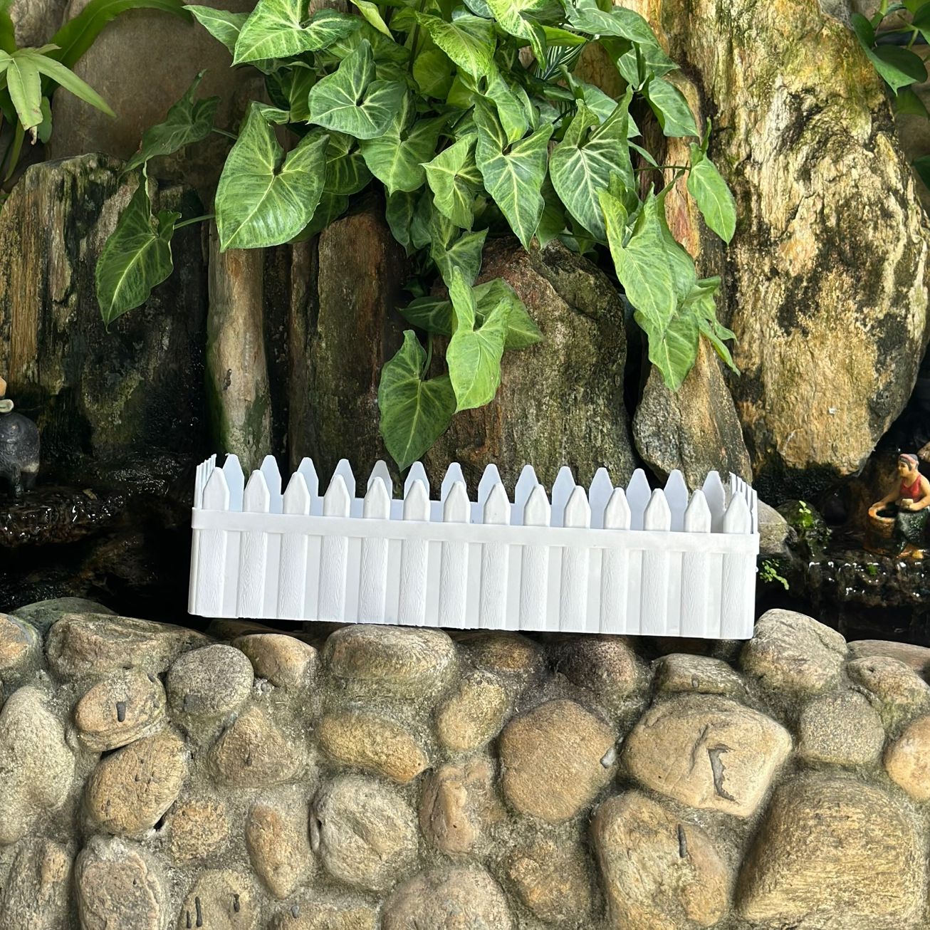Chậu nhựa hàng rào dài 42cm combo 2 cái
