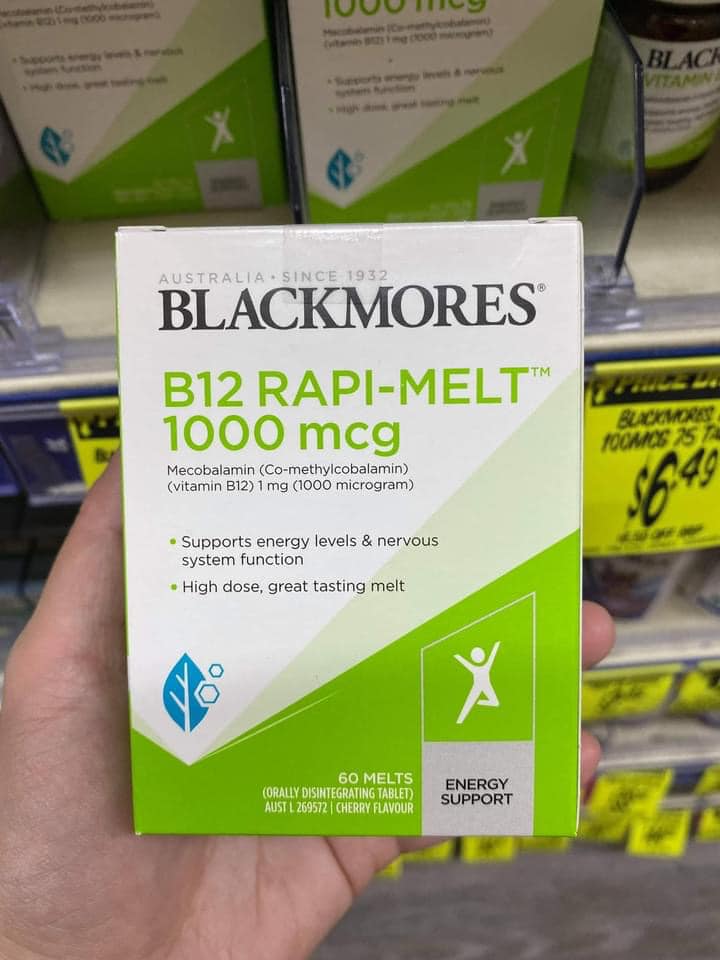 Blackmores b12 rapi-melt 1000 mcg