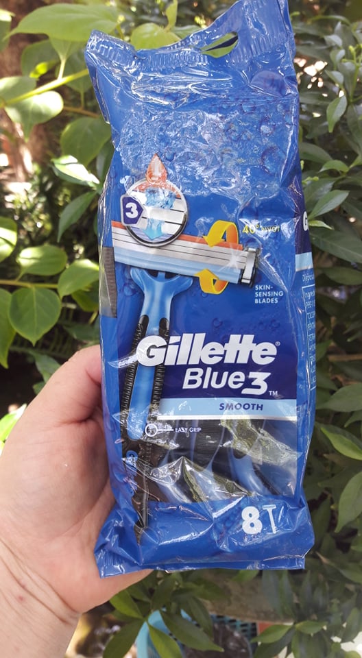 set 8 dao cạo râu Gillette Blue3 Smooth(bì gồm 8 cây lẻ)