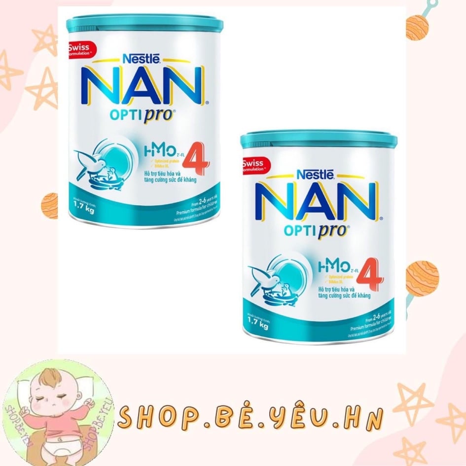 Combo 2 hộp Sữa bột Nan Optipro 4 (1.6kg)