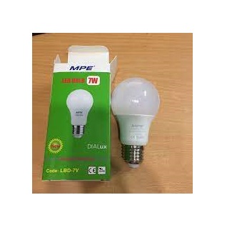 Bóng led Bulb 7W MPE ( Ánh sáng Trắng ) / LBD-7T / LBD-7V