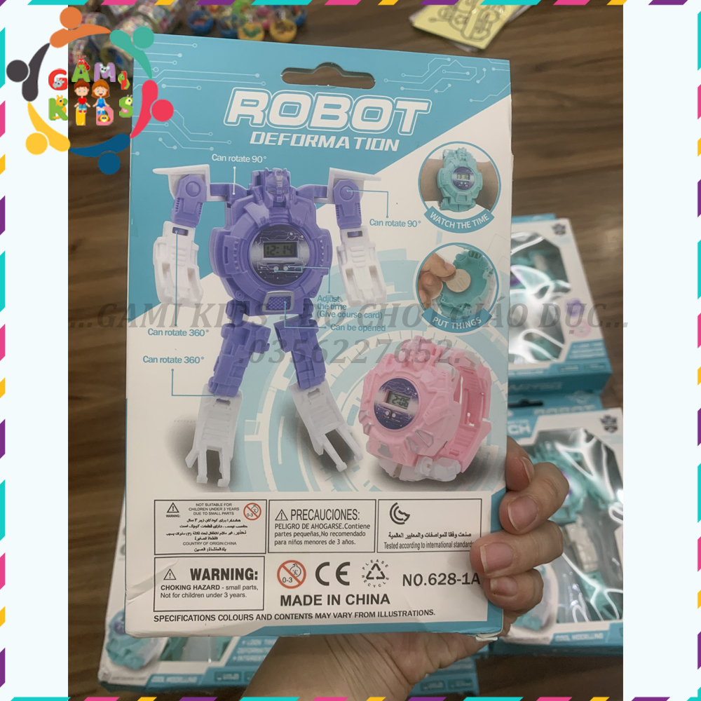 Đồng hồ Robot biến hình cực ngầu cho bé Fullbox