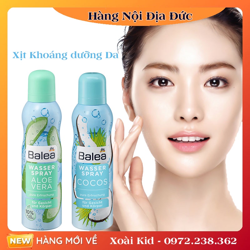 XỊT KHOÁNG BALEA AQUA 150ML -NỘI ĐỊA ĐỨC ĐỦ BILL