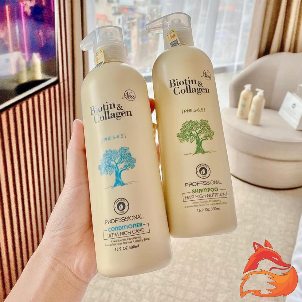 Dầu gội và dầu xả Biotin & Collagen 500ml