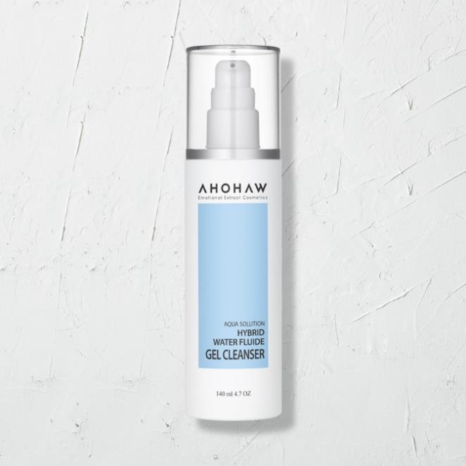 Gel rửa mặt dịu nhẹ cấp ẩm ahohaw hybrid water fluide gel cleanser 140ml