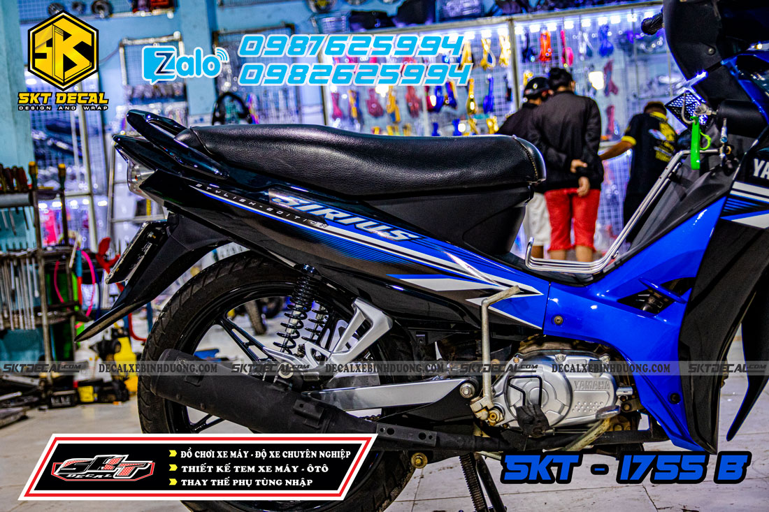 tem trùm sirius đen xanh phong cách zin