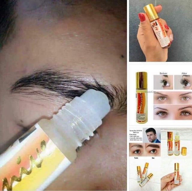 Đ-Combo 3 chai lăn kích thích mọc chân mày, mọc râu 10ml