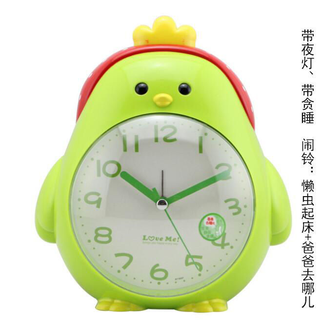 Heo con đồng hồ báo thức lười biếng thức dậy trẻ em học sinh phim hoạt hình đầu giường đồng hồ im lặng đèn ngủ đồng hồ báo thức điện tử bằng giọng nói