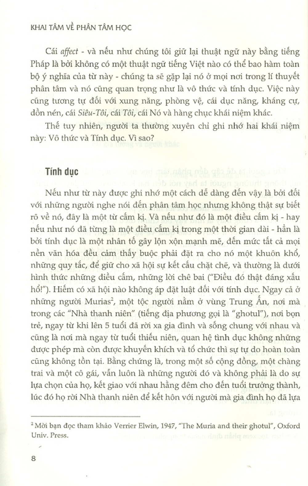 Khai Tâm Về Phân Tâm Học
