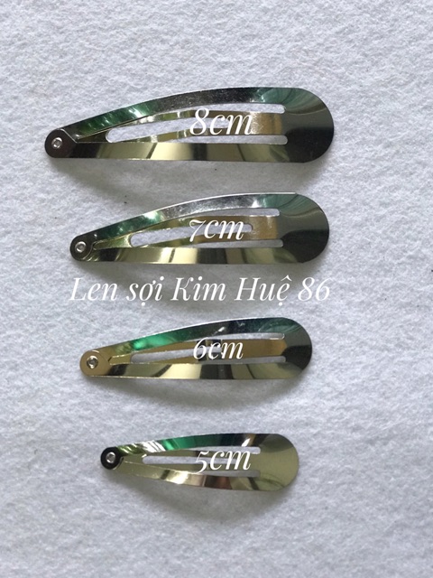 Phôi kẹp tóc hình giọt nước (gói 5 cái)