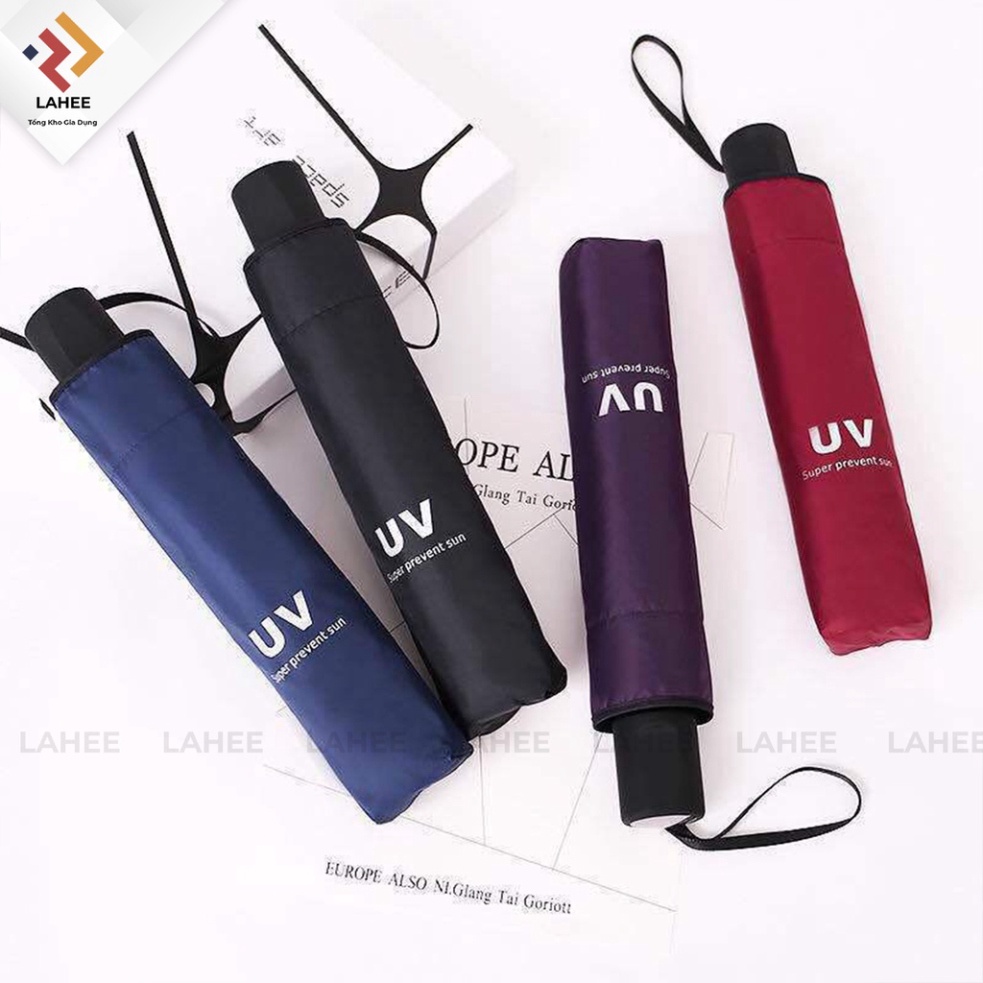 Ô Gấp Gọn Phủ Lớp Chống Tia UV, Dù Che Nắng, Che Mưa Ngoài Trời Cầm Tay Cao Cấp Chính Hãng - Ô Uv Nhỏ Gọn Tặng Kèm Túi Đựng Ô