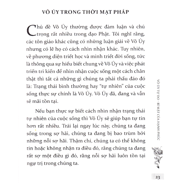 Vô Úy Tự Do - Bí Mật Của Hạnh Phúc