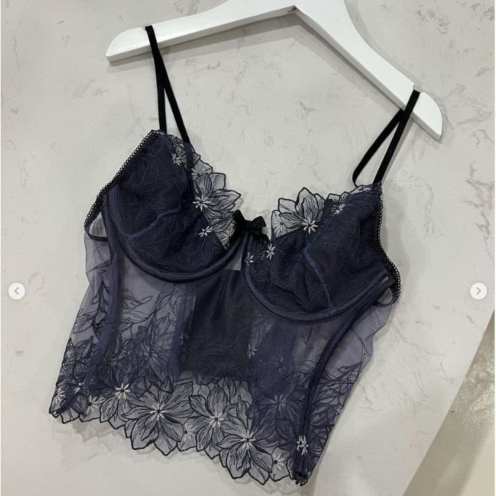 Vải lưới thêu, ren trang trí (1m)