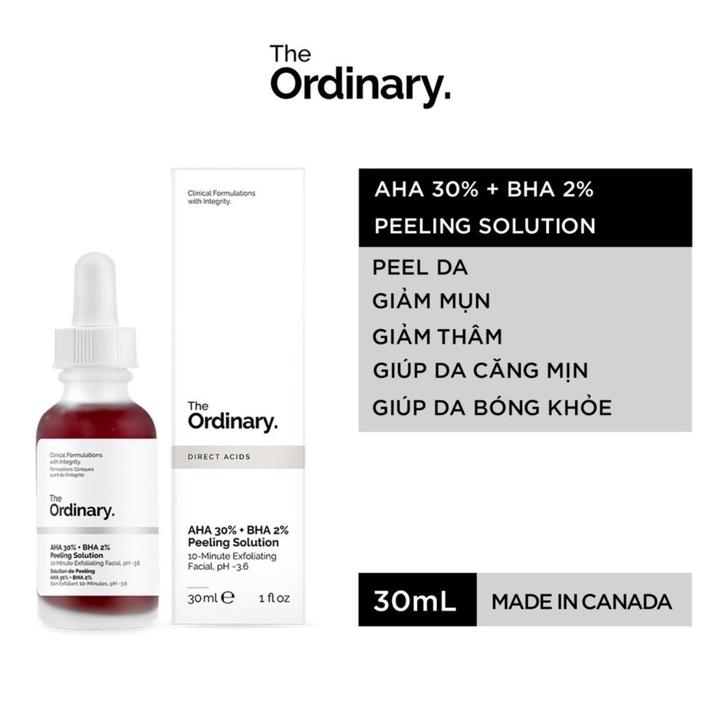 SERUM THE ORDINARY AHA 30% + BHA 2% Peeling Solution