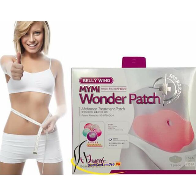 Miếng dán tan mỡ bụng - mỡ đùi Mymi Wonder pacth